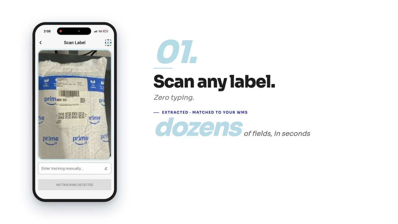 Wilkins Operator Demo: Scan Any Label — AI/OCR Warehouse Receiving, Zero Typing